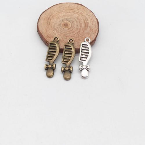 Tibetan Style Pendants, Comb, plated, DIY, more colors for choice, 28x8mm, 100PCs/Bag, Sold By Bag