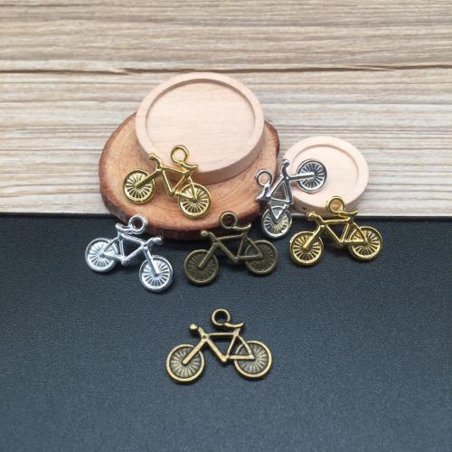 Vehicle Shaped Tibetan Style Pendants, Bike, plated, DIY, more colors for choice, 20x15mm, 100PCs/Bag, Sold By Bag