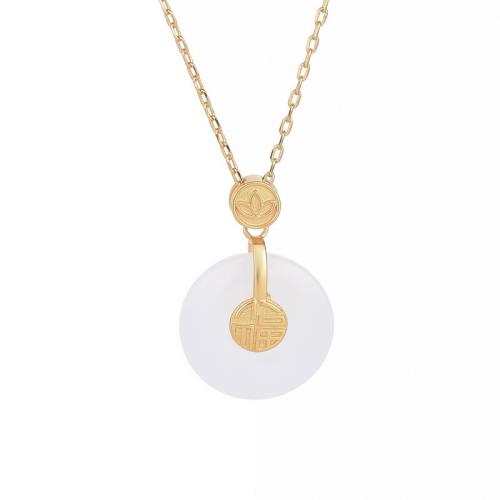 Collier en laiton, bijoux de mode & pour femme, Longueur:Environ 45 cm, Vendu par PC