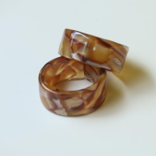 Acrylic Finger Ring, fashion jewelry & DIY & for woman, more colors for choice, Inner Diameter:Approx 18mm, Sold By PC