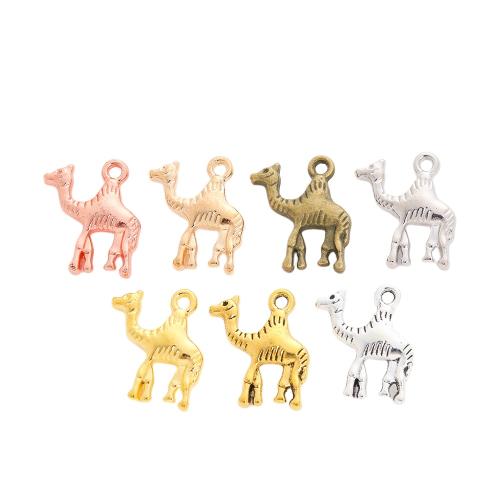 Tibetan Style Animal Pendants, Camel, plated, DIY, more colors for choice, nickel, lead & cadmium free, 11.03x14.54mm, Approx 100PCs/Bag, Sold By Bag