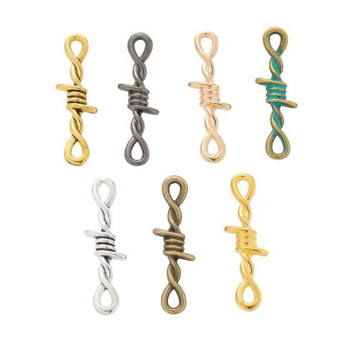 Tibetan Style Connector, plated, DIY & 1/1 loop, more colors for choice, nickel, lead & cadmium free, 33x11x4mm, Approx 100PCs/Bag, Sold By Bag