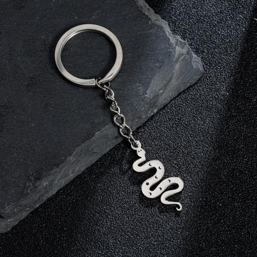 Stainless Steel Key Clasp, 304 Stainless Steel, Snake, plated, fashion jewelry, Sold By PC