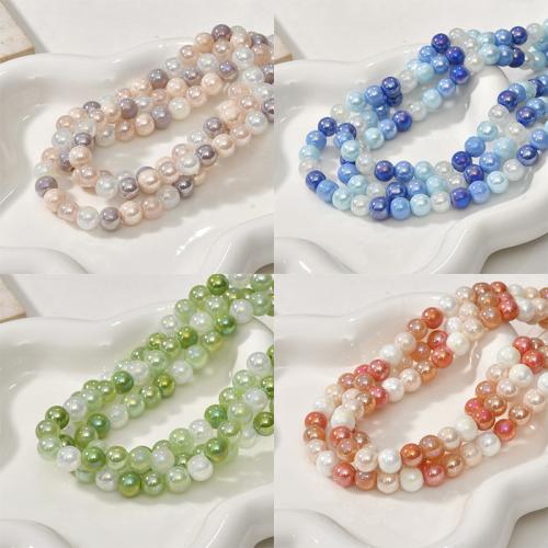 Fashion Glass Beads, Round, DIY, more colors for choice, 8.13mm, Hole:Approx 1.1mm, Approx 46PCs/Strand, Sold Per Approx 35 cm Strand