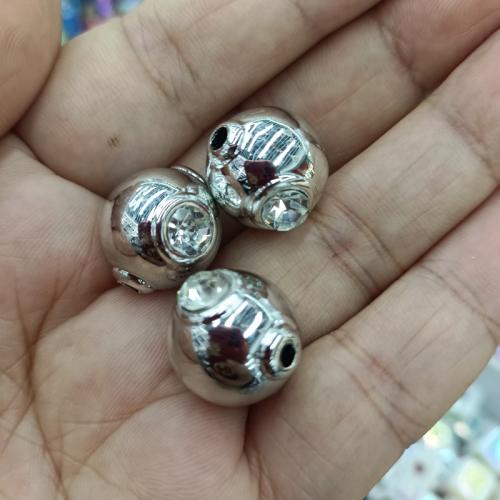 Plated Acrylic Beads, DIY, more colors for choice, 16mm, 200PCs/Bag, Sold By Bag