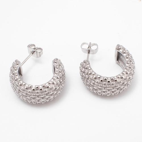 Boucle d'oreille de gaujon en acier inoxydable, Acier inoxydable 304, bijoux de mode & pour femme, plus de couleurs à choisir, 21x11mm, Vendu par paire