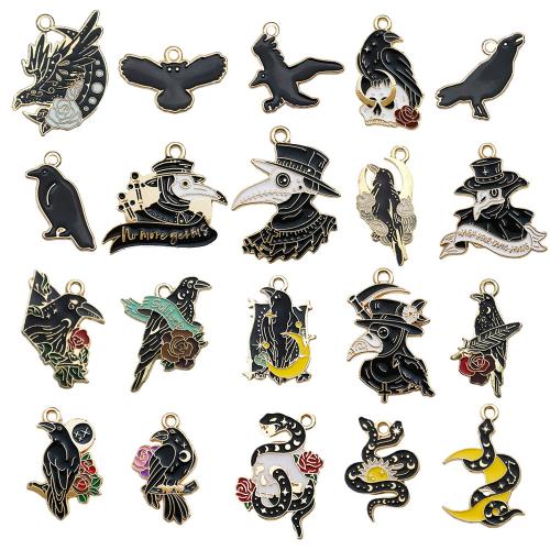 Fashion Halloween Pendant, Tibetan Style, DIY & different styles for choice & enamel, more colors for choice, Sold By PC