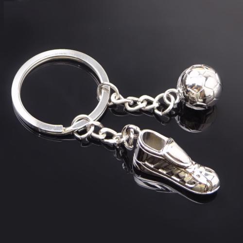 Tibetan Style Key Clasp, portable & multifunctional, silver color, Sold By PC