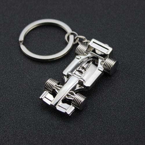 Tibetan Style Key Clasp, portable & multifunctional, silver color, Sold By PC