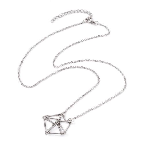 Stainless Steel Jewelry Necklace, 304 Stainless Steel, different styles for choice & for woman, more colors for choice, Length:Approx 44-60 cm, Sold By PC