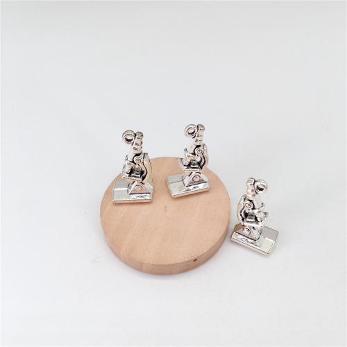 Tibetan Style Pendants, Microscope, antique silver color plated, DIY, 20x11mm, 100PCs/Bag, Sold By Bag