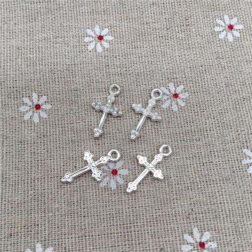 Tibetan Style Cross Pendants, antique silver color plated, DIY, 21x11.50mm, 100PCs/Bag, Sold By Bag