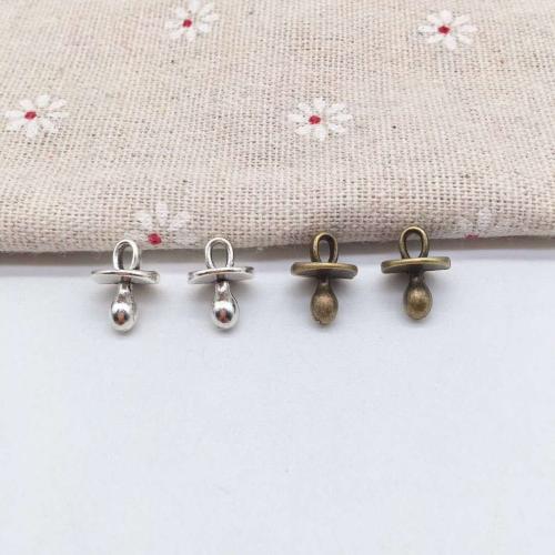 Tibetan Style Pendants, nipple of a feeding bottle shape, plated, DIY, more colors for choice, 10x13.50x10mm, 100PCs/Bag, Sold By Bag