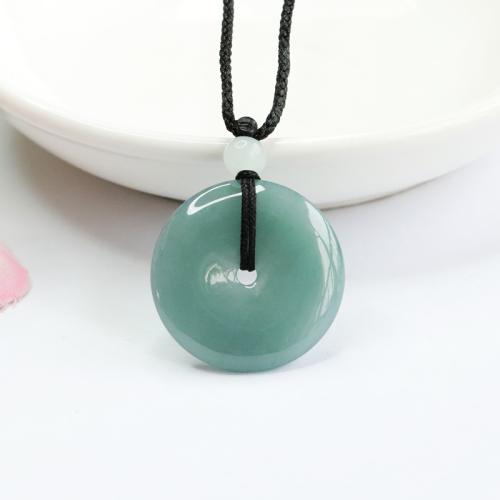 Gemstone Pendants Jewelry, Jadeite, folk style & DIY, Grade A, Sold By PC