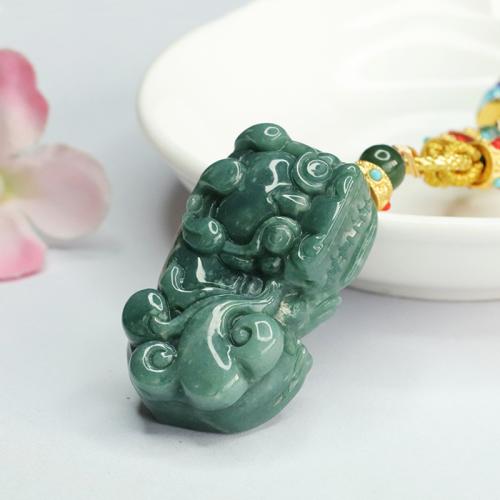 Gemstone Pendants Jewelry, Jadeite, Fabulous Wild Beast, Carved, folk style & DIY, Sold By PC