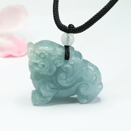 Gemstone Pendants Jewelry, Jadeite, Fabulous Wild Beast, folk style & DIY, 24x28x12mm, Sold By PC