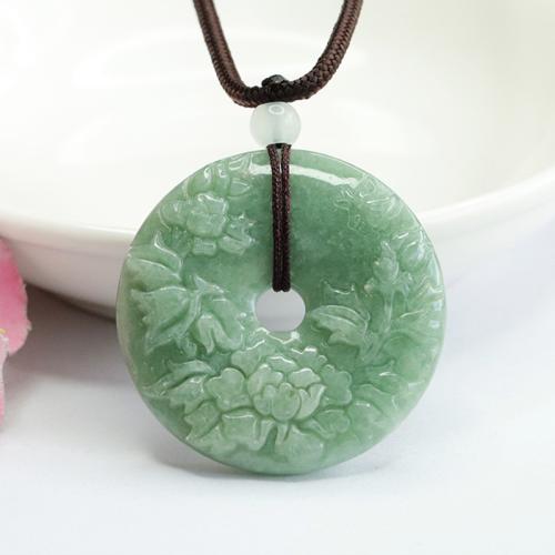 Gemstone Pendants Jewelry, Jadeite, Carved, folk style & DIY, 36x6mm, Sold By PC