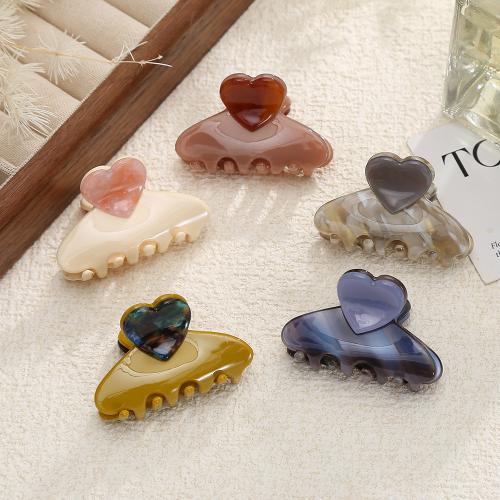 Hair Claw Clips, Acetate, for woman, more colors for choice, 55x40mm, Sold By PC