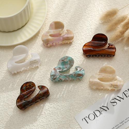 Hair Claw Clips, Acetate, for woman, more colors for choice, 60x45mm, Sold By PC