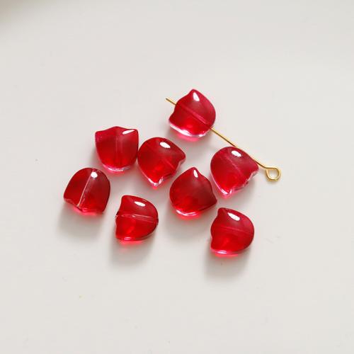 Fashion Glass Beads, Tulip, DIY, more colors for choice, 9x9mm, Sold By PC