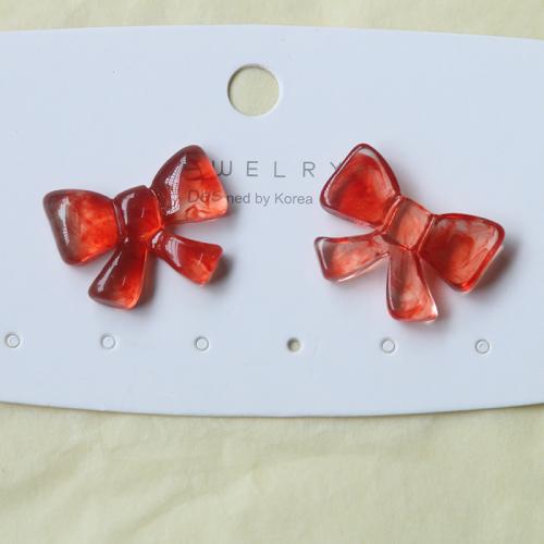 Hair Clip Findings, Resin, Bowknot, DIY & enamel, more colors for choice, 24x18mm, Sold By PC