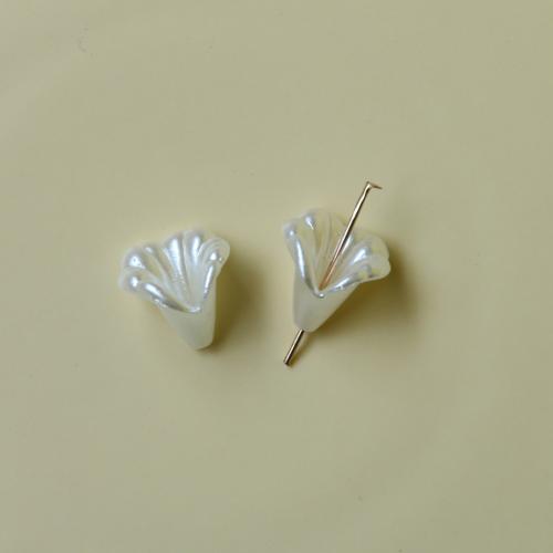 Plastic Beads, Flower, DIY, 14x12mm, Sold By PC