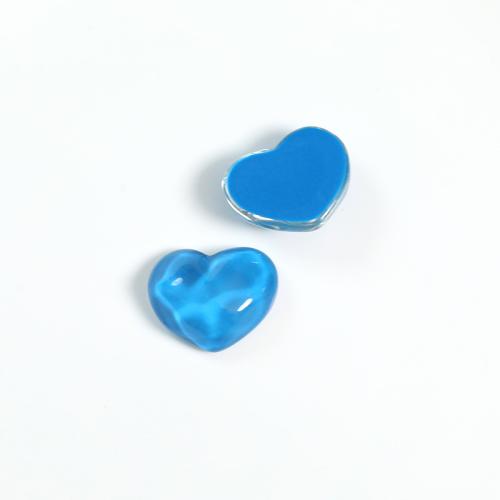 Mobile Phone DIY Decoration, Resin, Heart, more colors for choice, 21x17mm, Sold By PC