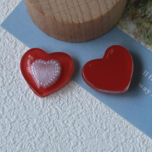 Hair Clip Findings, Resin, Heart, DIY, more colors for choice, 20x18mm, Sold By PC