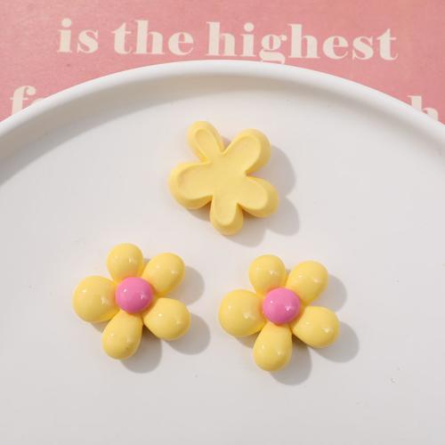 Mobile Phone DIY Decoration, Resin, Flower, more colors for choice, 27x28mm, Sold By PC