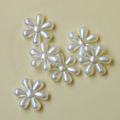 Plastic Beads, Flower, DIY, 25x25mm, Sold By PC