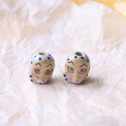 Porcelain Jewelry Beads, DIY & different styles for choice, 15x15mm, Sold By PC