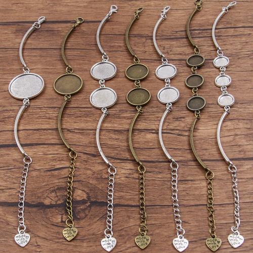 Tibetan Style Bracelet Findings, plated, DIY & different size for choice, more colors for choice, nickel, lead & cadmium free, Sold By PC