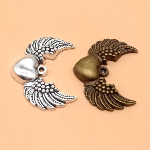 Wing Shaped Tibetan Style Pendants, plated, DIY, more colors for choice, 36x27mm, 100PCs/Bag, Sold By Bag