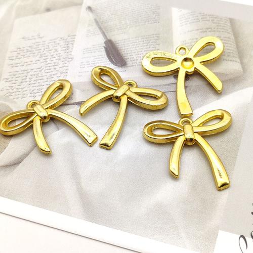 Tibetan Style Bowknot Pendants, plated, DIY, more colors for choice, 25x24mm, 100PCs/Bag, Sold By Bag