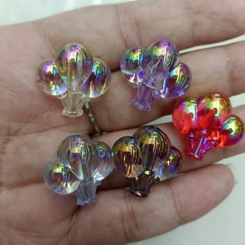 Plated Acrylic Beads, Balloon, DIY, more colors for choice, 22mm, 200PCs/Bag, Sold By Bag