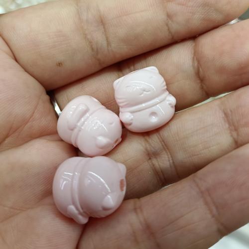 Acrylic Jewelry Beads, Cat, DIY, more colors for choice, 15mm, 300PCs/Bag, Sold By Bag