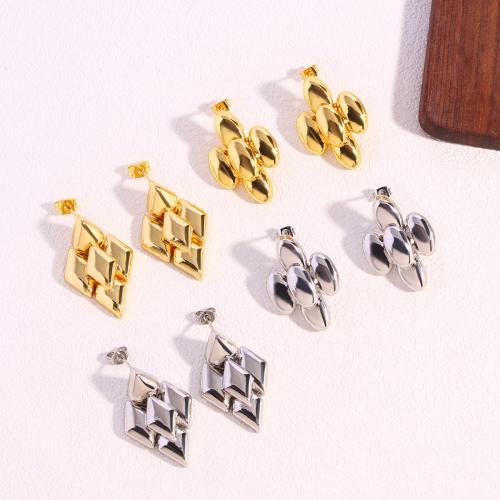 Brass Stud Earring, plated, fashion jewelry & different styles for choice & for woman, more colors for choice, Sold By Pair