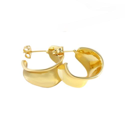 Brass Stud Earring, gold color plated, fashion jewelry & for woman, Sold By Pair