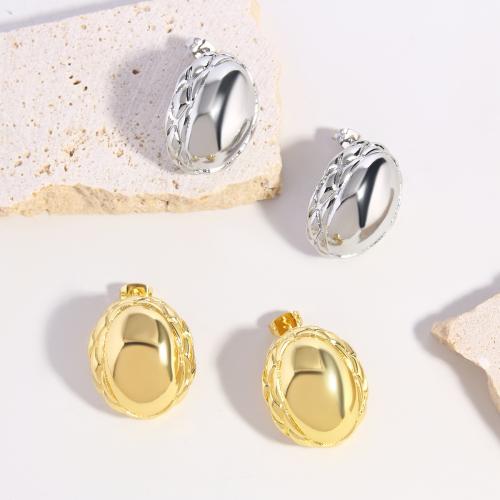 Brass Stud Earring, plated, fashion jewelry & for woman, more colors for choice, Sold By Pair