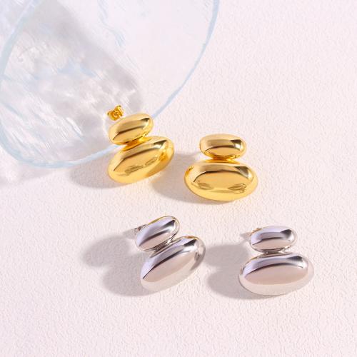 Brass Stud Earring, plated, fashion jewelry & for woman, more colors for choice, Sold By Pair