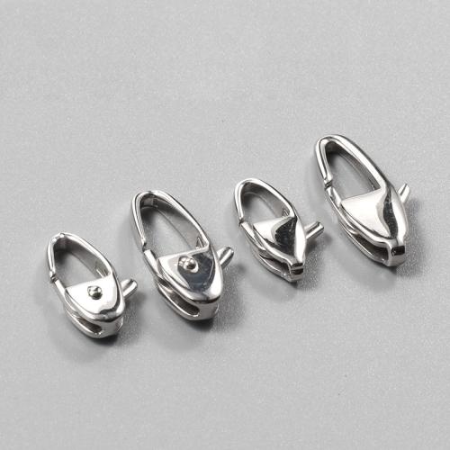 Stainless Steel Lobster Claw Clasp, 316 Stainless Steel, polished, DIY & different size for choice & different styles for choice, original color, 10PCs/Lot, Sold By Lot