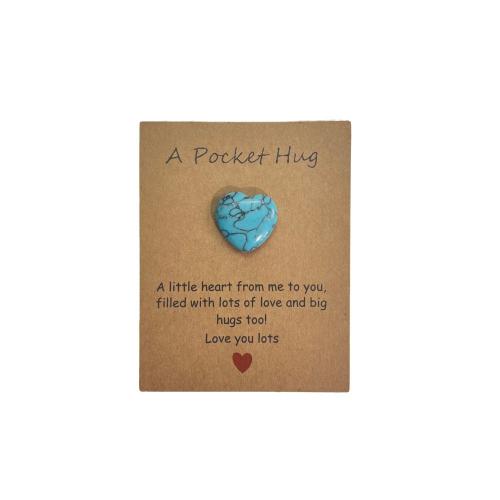 Greeting Card, Paper, with turquoise, DIY, more colors for choice, Sold By PC