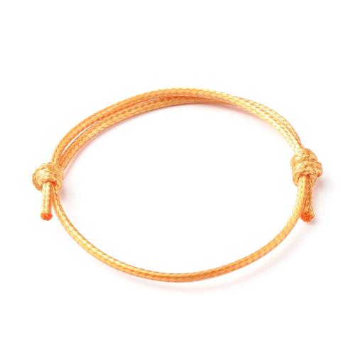 Fashion Create Wax Cord Bracelets, Adjustable & Unisex, mixed colors, Length:Approx 16 cm, Sold By PC