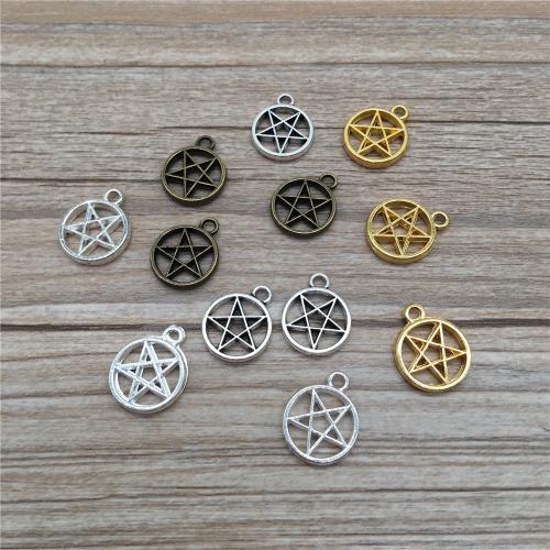 Tibetan Style Star Pendant, pentagram, plated, DIY, more colors for choice, 16x13mm, 100PCs/Bag, Sold By Bag