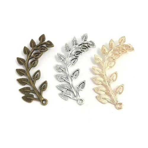 Tibetan Style Pendants, Branch, plated, DIY, more colors for choice, 45x17x2mm, 100PCs/Bag, Sold By Bag