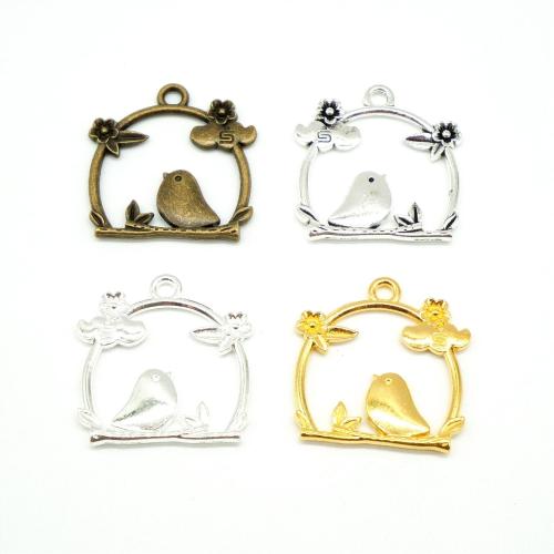 Tibetan Style Pendants, Cage, plated, DIY, more colors for choice, 26x25x3mm, 100PCs/Bag, Sold By Bag