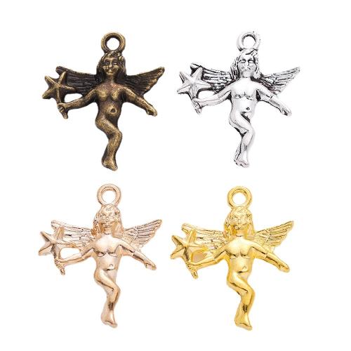 Tibetan Style Pendants, Angel, plated, DIY, more colors for choice, 24x20mm, 100PCs/Bag, Sold By Bag