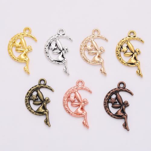 Tibetan Style Pendants, Spirit, plated, DIY, more colors for choice, 26x15x2mm, 100PCs/Bag, Sold By Bag