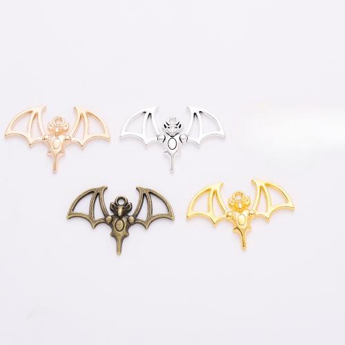 Pendentifs animaux en alliage de zinc, Chauve-souris, Placage, DIY, plus de couleurs à choisir, 22x33x4mm, 100PC/sac, Vendu par sac