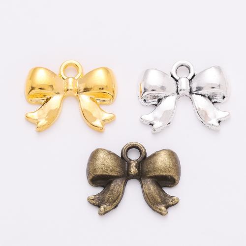 Tibetan Style Bowknot Pendants, plated, DIY, more colors for choice, 18x14mm, 100PCs/Bag, Sold By Bag